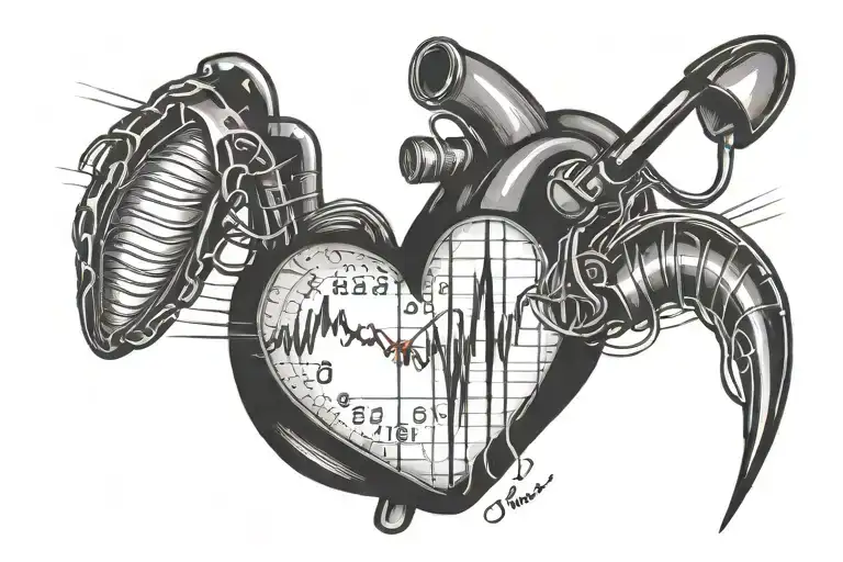 Heartbeat Monitor Line Transitioning Into Letters Gts