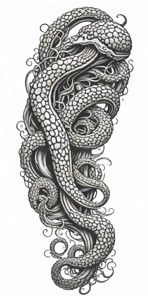 Kraken Tentacles Coming Out Of Water