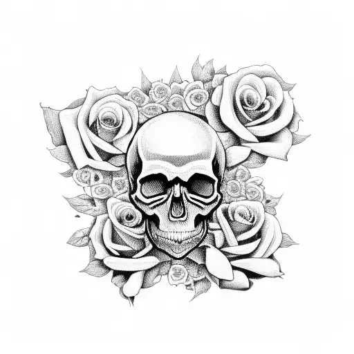 Skull And Roses