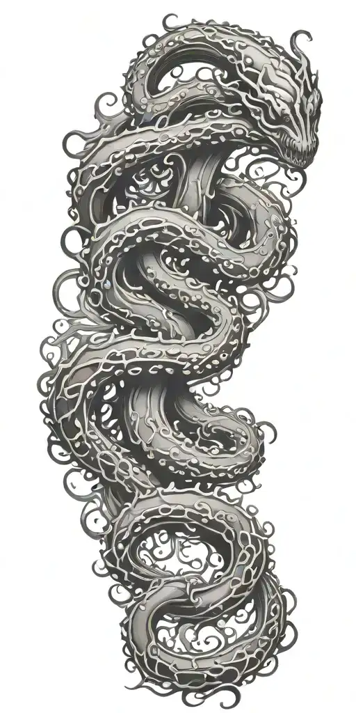 Kraken Tentacles Coming Out Of Water