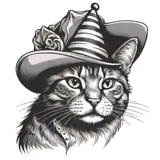 A Cat Wearing A Party Hat
