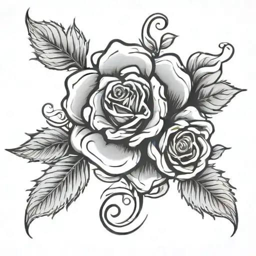 Brentange Logo And Yorkshire Rose Intertwined