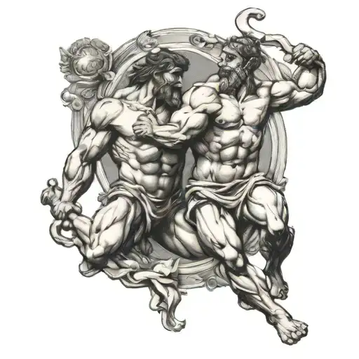 Hercules E Atlas Carrying The World