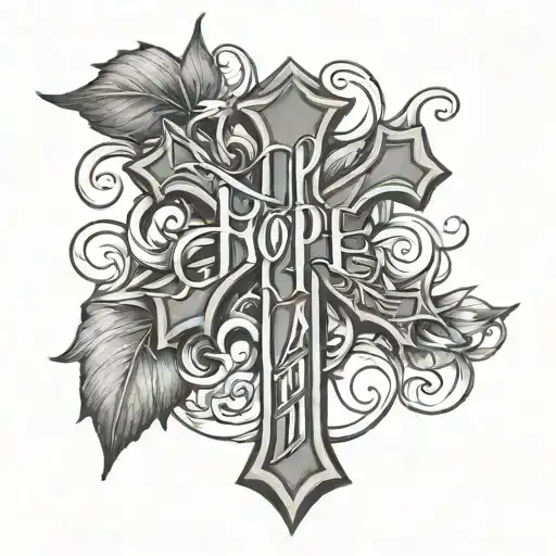 Cross With The Word Hope