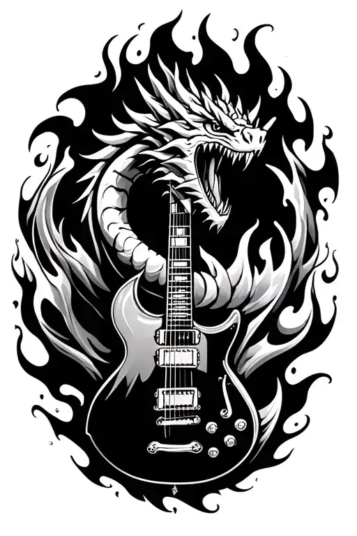Guitar Fire Breathing Dragon