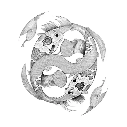 Koi Fish Yin And Yang