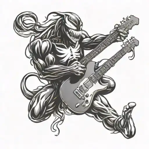 Venom Playing The Guitar