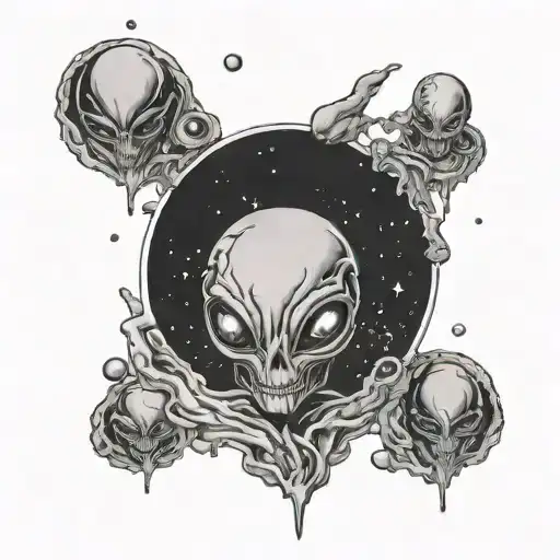 Alien Tears Space Fabric