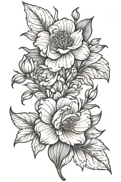 April And September Birth Flower Intertwined