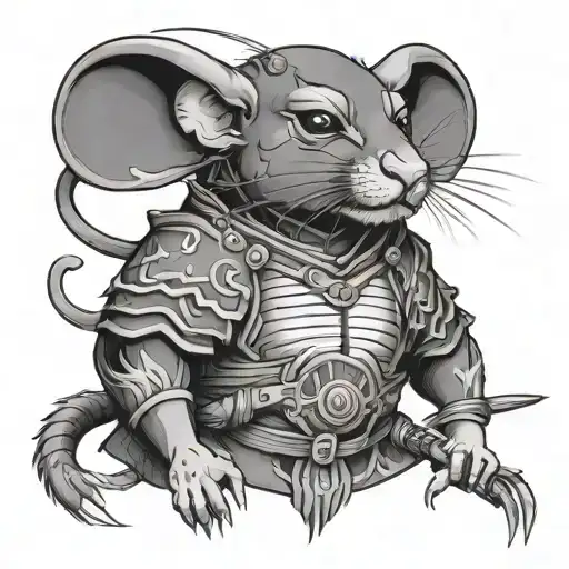 Rat Japanese Warrior