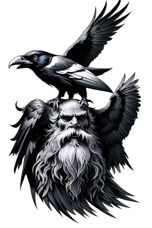 Odin With Ravens