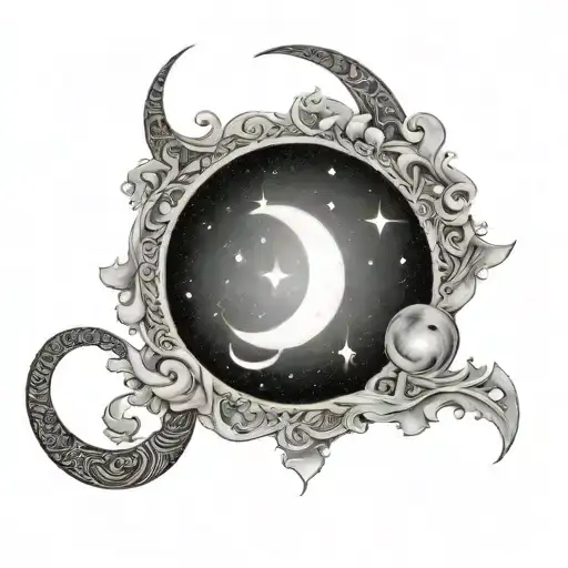 Allah In Arabic Cresent Moon