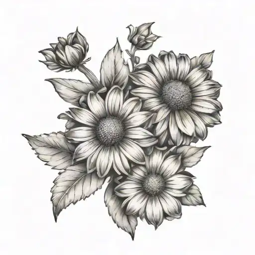 Daisy And Marigold Flowers