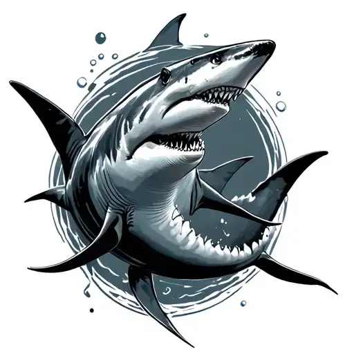 Hammerhead Shark Swimming