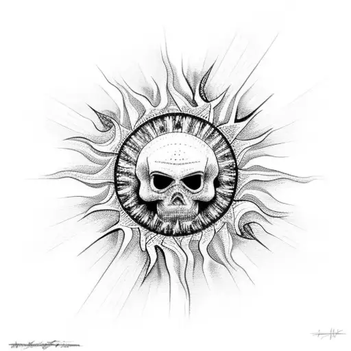 Sun Setting On Beach