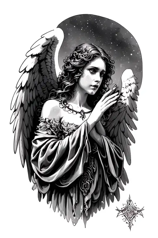 Gothic Angel Watching