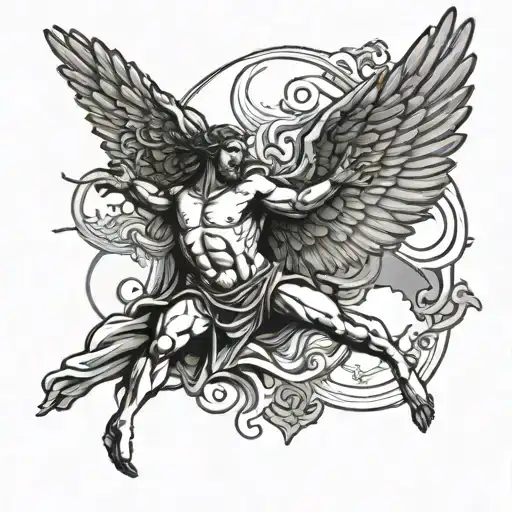 Icarus Falling From The Sky With An Irish Touch