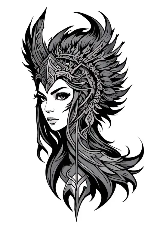 Female Warrior Symbol