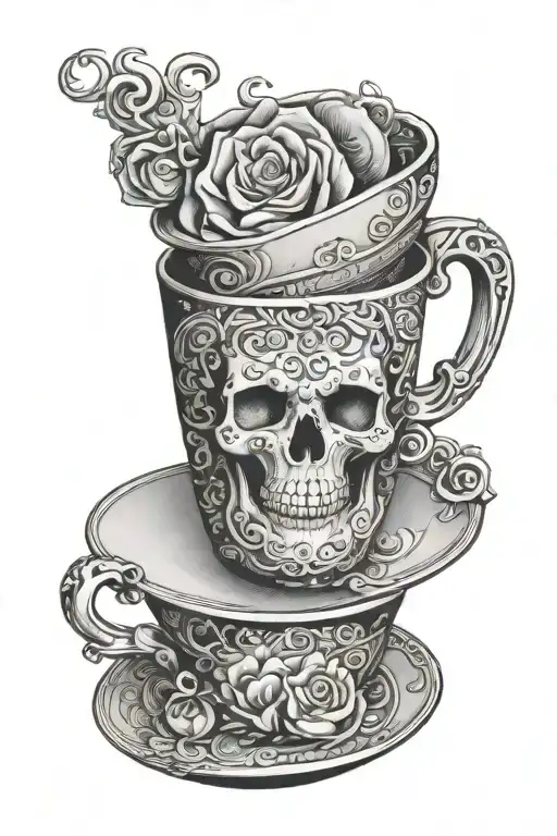 A Coffee Mug With Mam On The Cup