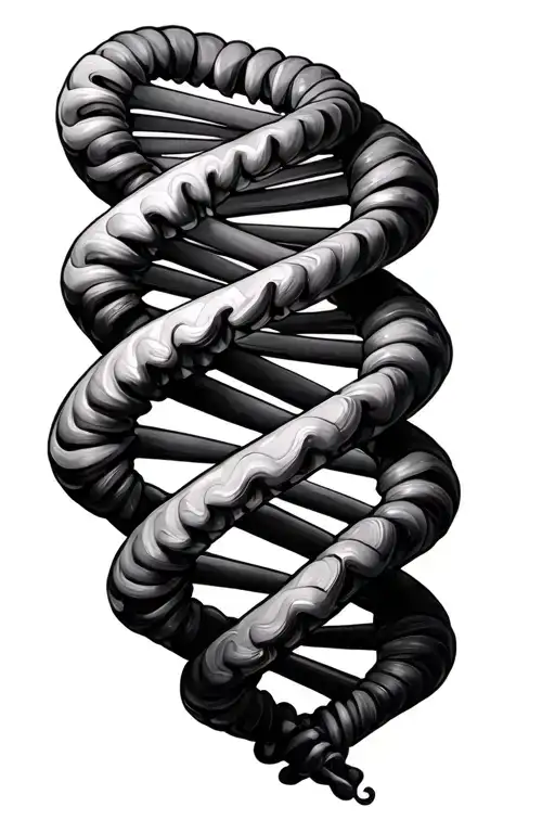 Dna Strand Intertwined