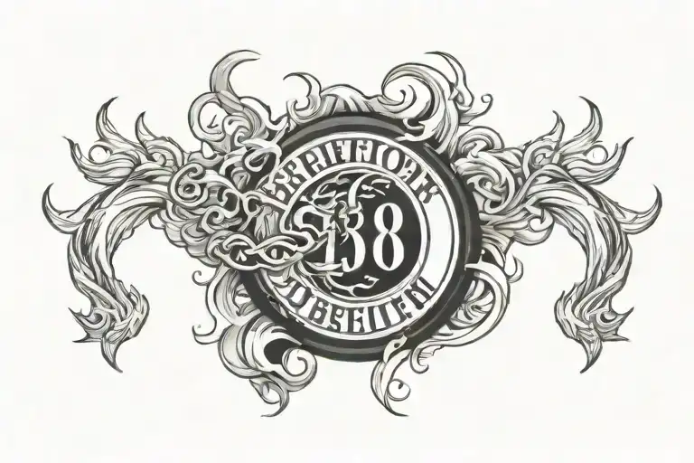 Birth And Death Date With Tire Smoke