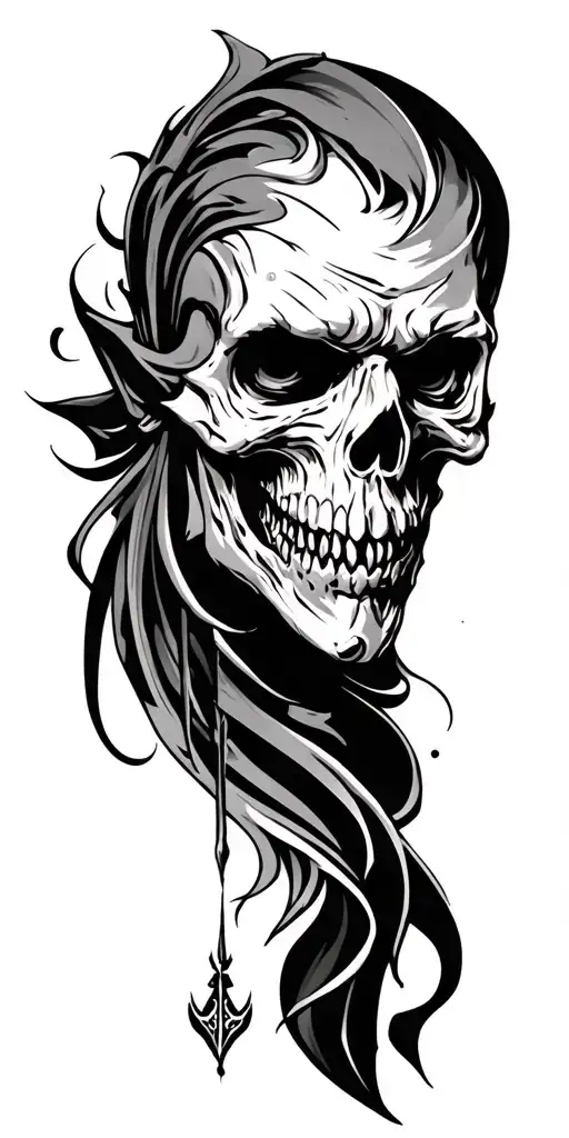 Dark Gothic Tattoo Design Idea