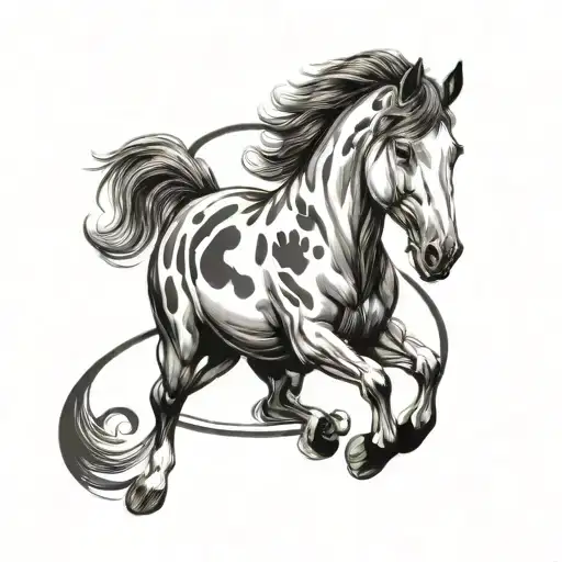 Horse And Pawprint Infinity