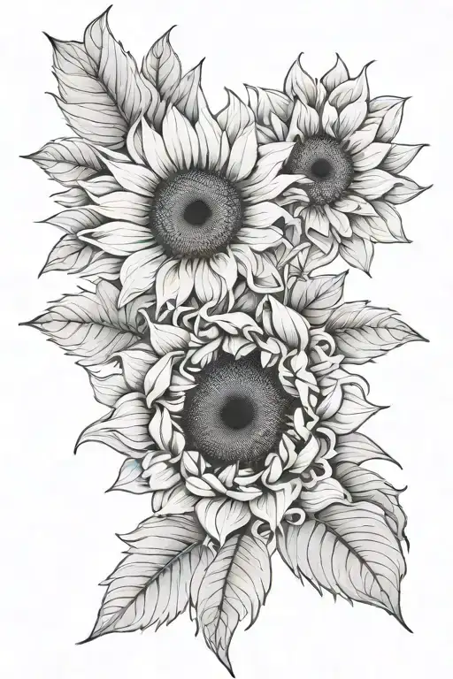 Sunflower Floral Above Knee