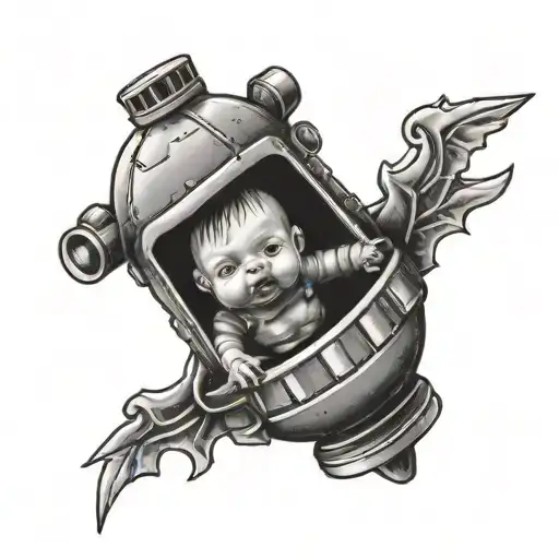Baby Inside A Grenade