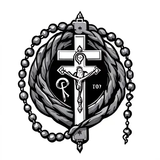Rds Logo With Rosary Wrapped Around It