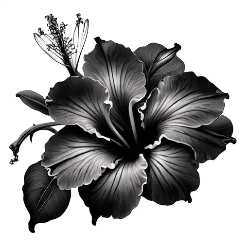 Orchid And Hibiscus Flowers Wrapping