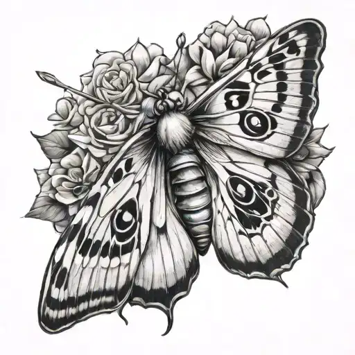 Hyalophora Cecropia Moth Myth Moon