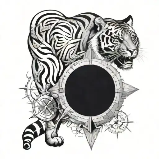 Tiger And Compass