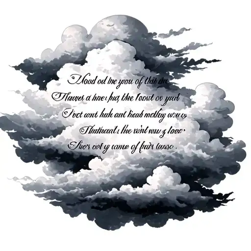 Clouds With Bible Verse