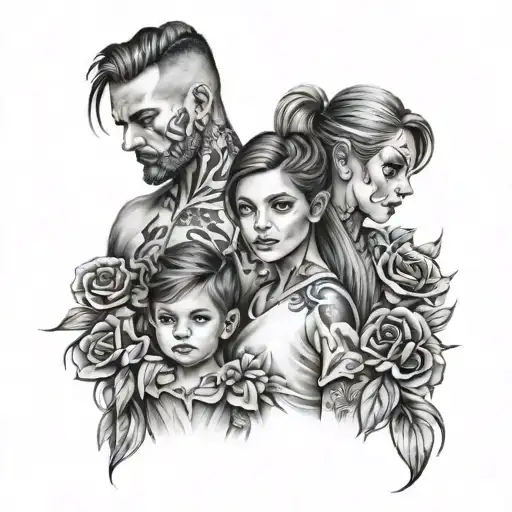 A Couple With 4 Kids