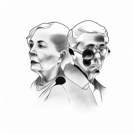 Dad And Mom Silhouette