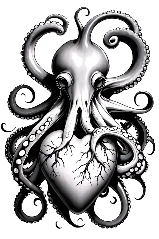 The Octopus Who Keep The Heart In Tentacles