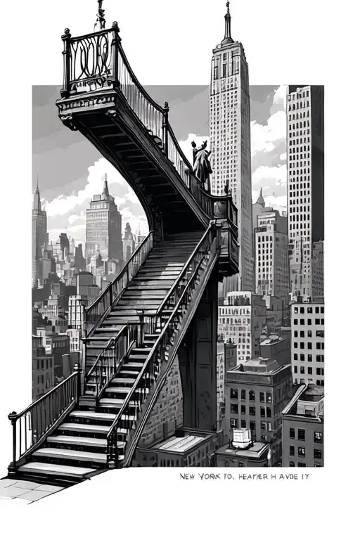New York City With Stairway To Heaven