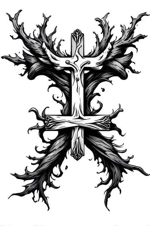 Christian Cross Worss Around It