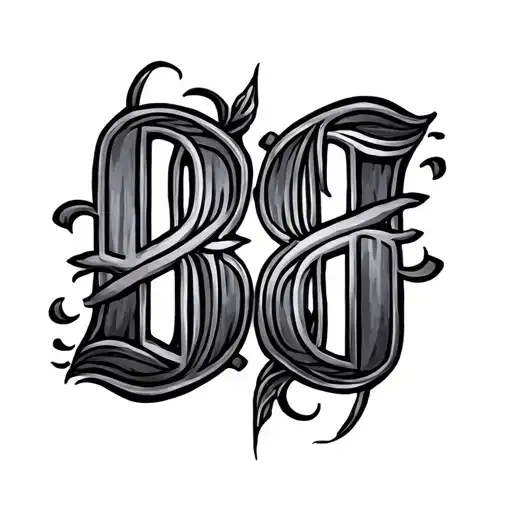 Two Word Ambigram Tattoo With These Two