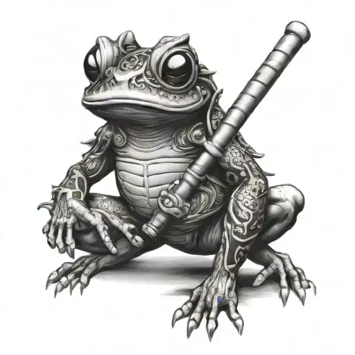 Samurai Frog Full Length