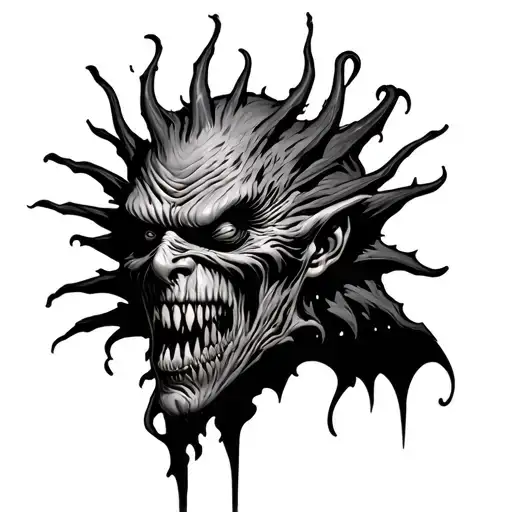 Word Sto Into A Monster Face Morphing