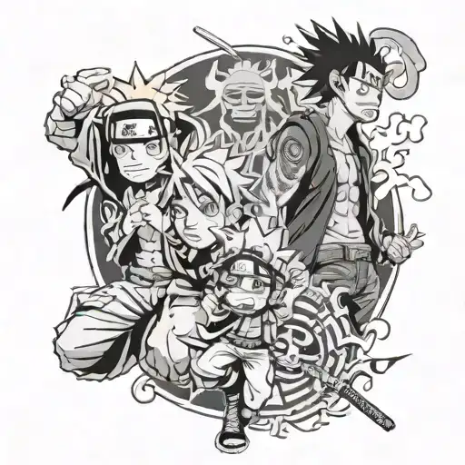 Naruto Et One Piece Featuring