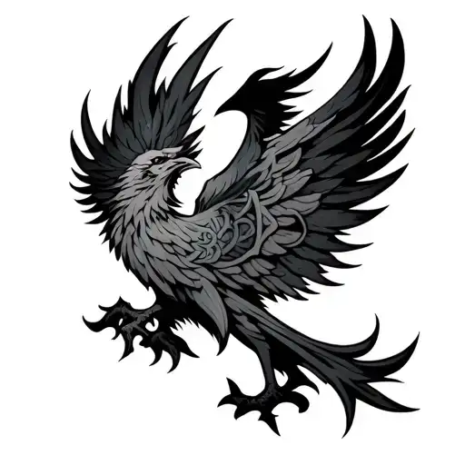 Norse Runes Pheonix