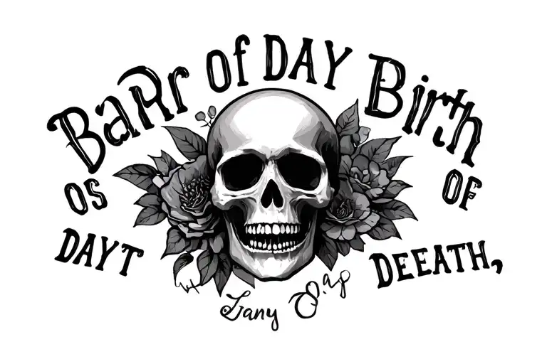 Name And Day Of Birth And Day Of Death