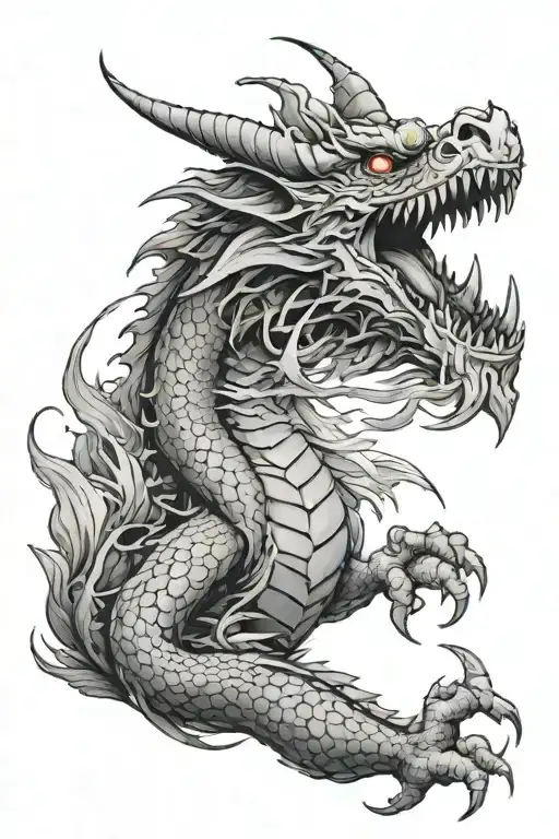 Fuming Dragon Breathing Fire