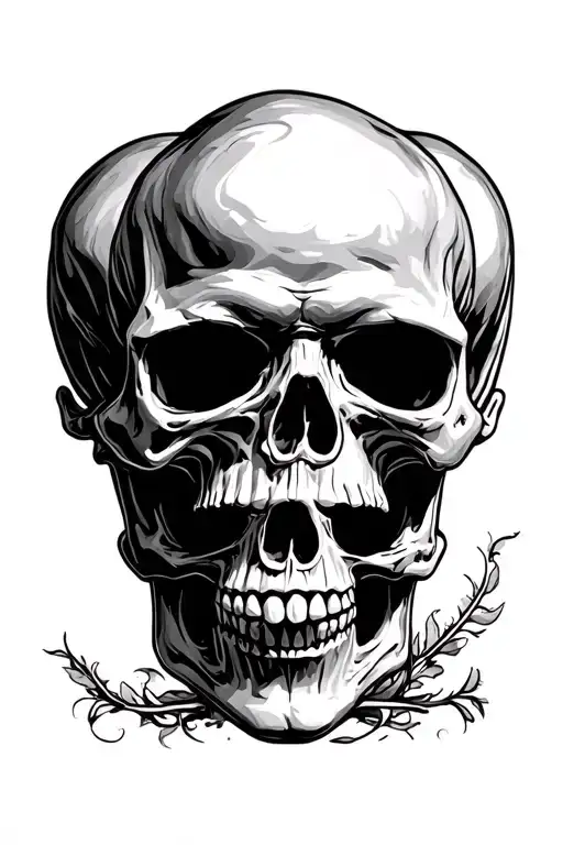 3 Skulls Representing Speak No Evil Hear No Evil See No Evil