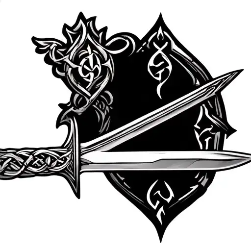 Celtic Sword Forearm Tatoot