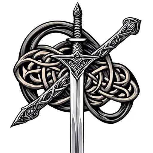 Celtic Sword Forearm Tatoot