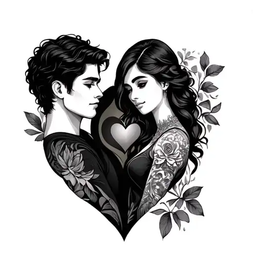 Tatoo For Couple Who Are In Deep Love And Can't Be Together In This Life